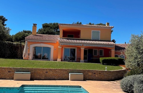 Ollioules Villa | Villa 4 chambres, piscine, clim, vue mer, wifi