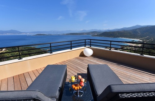 Verghia Villa | Villa 6 Bedrooms, sea view, swimming pool on Ajaccio's south shore