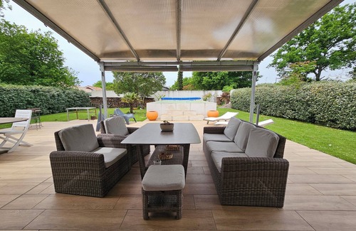 Lanton Villa | villa 6 people with pool garden tt comfort 4ch, 2 bathrooms 800m basin and Trade