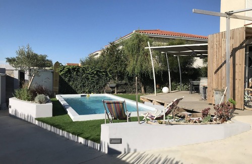 Torreilles House | Villa 800m from the beach with swimming pool, garden and large shaded terraces