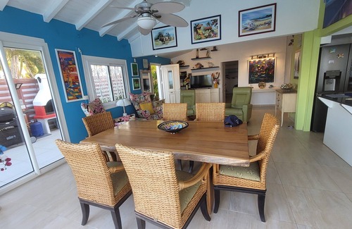 Saint-Francois Villa | Villa AMAYA for 6 people with sea view, swimming pool, closed the beach