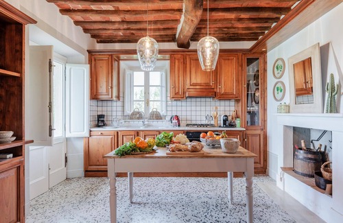 SantʼAndrea di Compito Villa | Villa Aperitivo, Romantic and Panoramic Stone Farmhouse with Private Swimming Pool on the Hills of Lucca close to Lucca, Pisa and the Compitese area