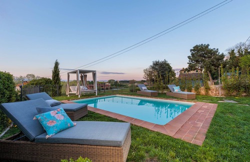 SantʼAndrea di Compito Villa | Villa Aperitivo, Romantic and Panoramic Stone Farmhouse with Private Swimming Pool on the Hills of Lucca close to Lucca, Pisa and the Compitese area