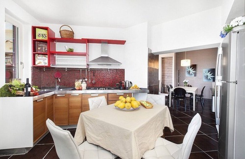 Priora House | Villa Astaria A: A cozy and welcoming two-story apartment that covers the entire ground floor of a villa which faces the sun and the sea, with Free WI-FI.