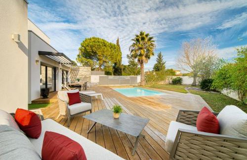 Castelnau-le-Lez Villa | Villa Azurea - At the gates of Montpellier - 10 p