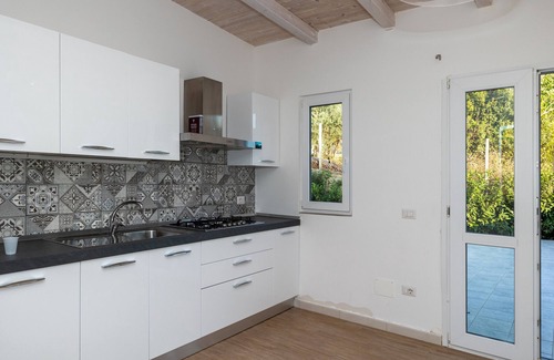 Sant'Agata di Militello Villa | Villa 'Blu' with Sea View, Private Terrace and Air Conditioning