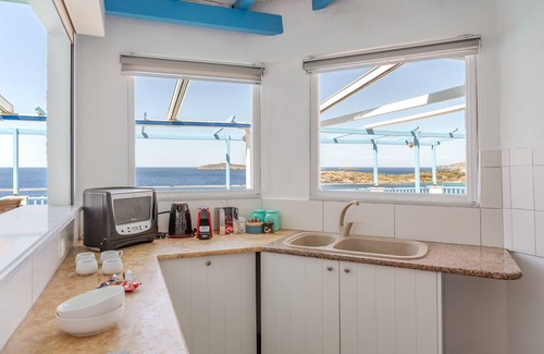 Mpatsi Villa | Villa "Blue Waves View Andros" with Sea View, Private Pool & Wi-Fi