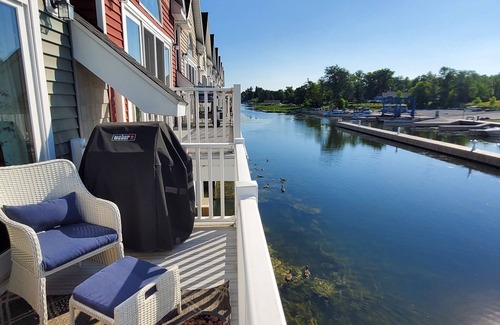 Alexandria Bay Villa | Villa & Boathouse on quiet bay with marina acess- short walk or bike to Alex Bay