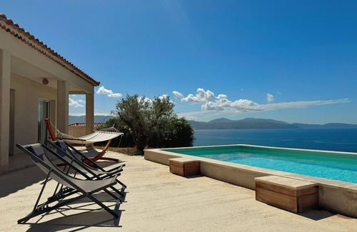 Vico Villa | Villa Casa Bianca Sagone. Family home, private pool, sea view in South Corsica.