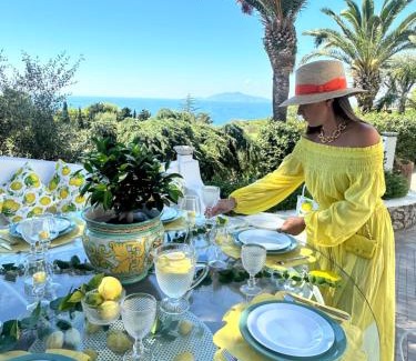 Anacapri Villa | Villa con piscina con 8 camere matrimoniali ad Anacapri, by La Canostra Capri