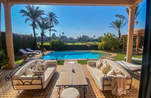 Marrakech Villa | Villa "Dar Mathi" with breathtaking view of the Golf Amelkis golf course