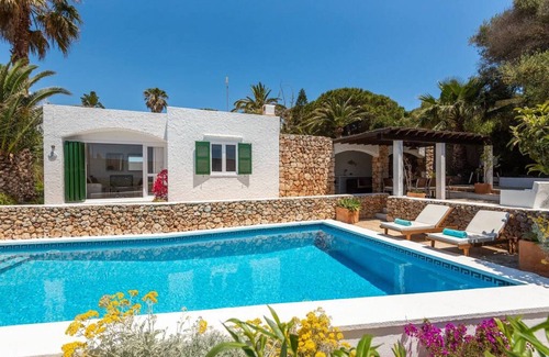 Sant Lluis Villa | Villa Delfin❤️Free WiFi-AC-Prived pool-200mts to the sea