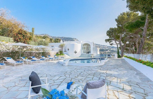 Anacapri Villa | Villa Egeria: A charming and bright two-story villa situated on a hillside in a residential area, with Free WI-FI.