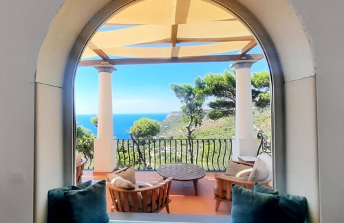 Anacapri Villa | Villa Emma sunset view pool, vegetable garden and it's like being in a fairytail