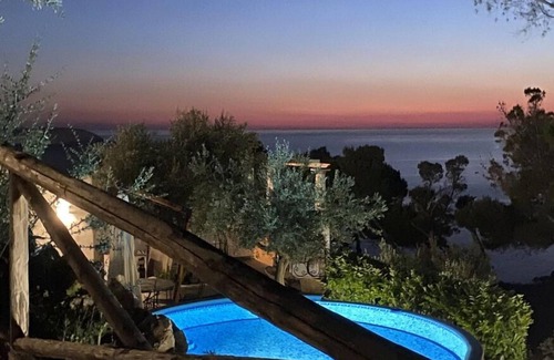 Anacapri Villa | Villa Emma sunset view pool, vegetable garden and it's like being in a fairytail