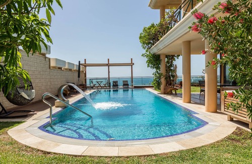 San Agustin Villa | Villa "Albella" with Sea View, Garden, Terraces, Pool, Sauna, Whirlpool & Gym