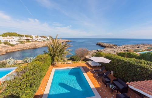 Cala d'Or House | Villa für 6 Personen, Erste Meereslinie, Direkter Zugang zum Meer Über Felsen