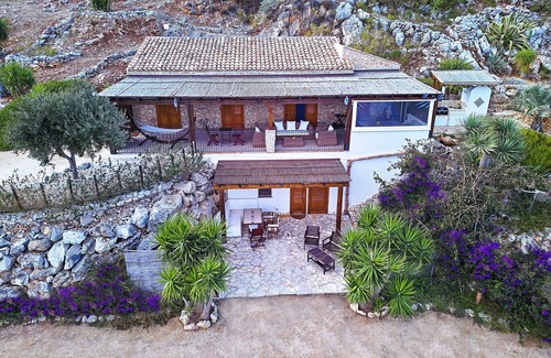 Custonaci Villa | Villa Fenice Breathtaking Panoramic View in Scopello Sicily up to 10 people Pool
