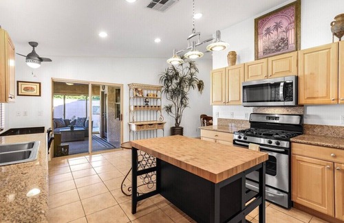 Racquet Club West House | Villa Grand Prix - Sun-Drenched Poolside Bliss & Exclusive Courtyard