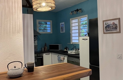 La Saline Les Bains Villa | Villa JOLIE CREOLE, direct access to the beach