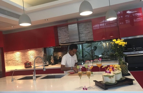Hua Thanon Villa | Villa Julia Lamai Koh Samui front beach with chef and housekeeping