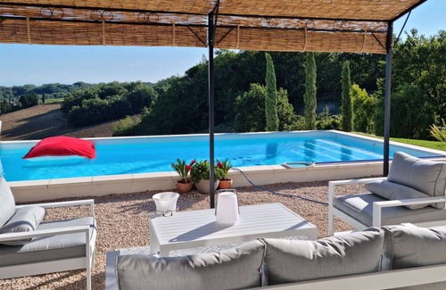 Lisle-sur-Tarn House | Villa Lapeyrière - Heated pool - Garden - Panoramic view - 8 people