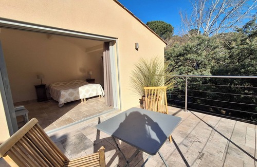 Plan-de-la-Tour Villa | Villa LE CAILLOU, PMR, air-conditioned, heated pool, not overlooked
