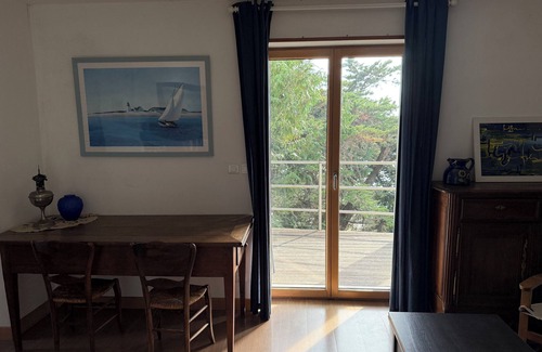 Champeaux Villa | Villa "Le Roc" des falaises, panoramic view, facing the bay of Mt St Michel