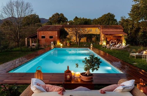 Capannori Villa | Villa Lorena, a Family Vintage Home with Indoor Pool, Air Conditioning, Outdoor Pool, Fitness Room & Wifi