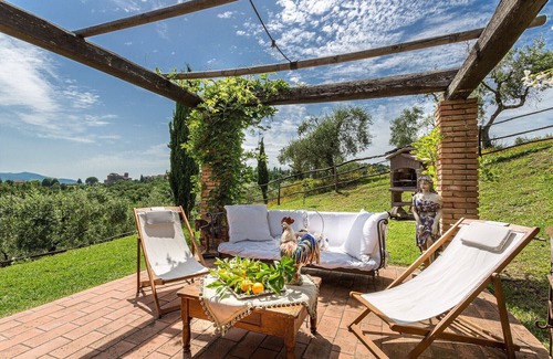 Capannori Villa | Villa Lorena, a Family Vintage Home with Indoor Pool, Air Conditioning, Outdoor Pool, Fitness Room & Wifi