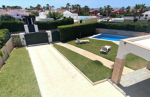 Cap d'Artrutx Villa | Villa 'Los Tres' with Private Pool, Wi-Fi and Air Conditioning