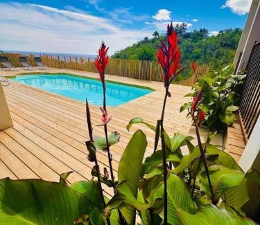 Sari-Solenzara Villa | Villa Mare è Machja avec piscine et vue mer