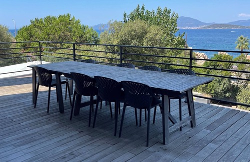 Verghia Villa | VILLA Mare é Sole. Sea view. Beach walk 50m with infinity pool