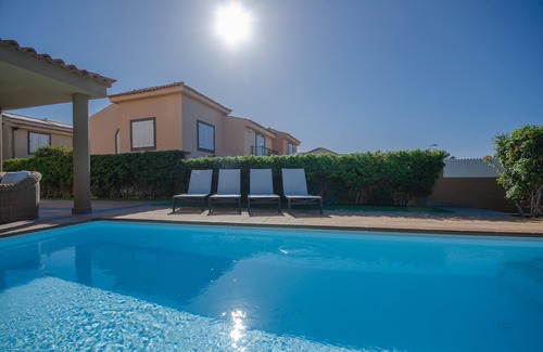 Costa Meloneras Villa | 'Villa Meloneras' with Sea View, Private Pool, Terrace and Wi-Fi