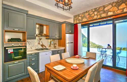 Faralya Villa | Villa Monte Telmossos with Private Pool, Jakuzzi and Sea View