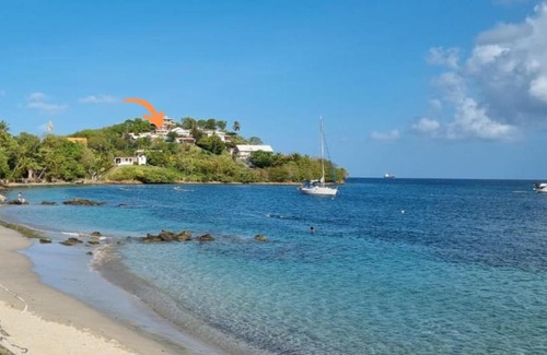 Trois-Ilets Villa | VILLA NAUTILIA, vue mer, proche plage