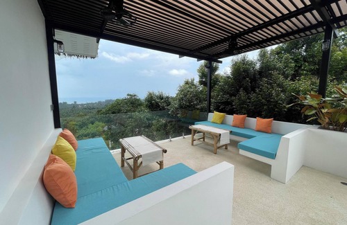 Ko Pha-ngan Villa | Villa Nour - 3BR sea view pool luxury villa in Srithanu