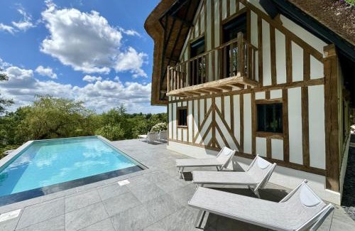 Touques Villa | Villa Pier'Art - Piscine Jacuzzi Tennis Vue Mer