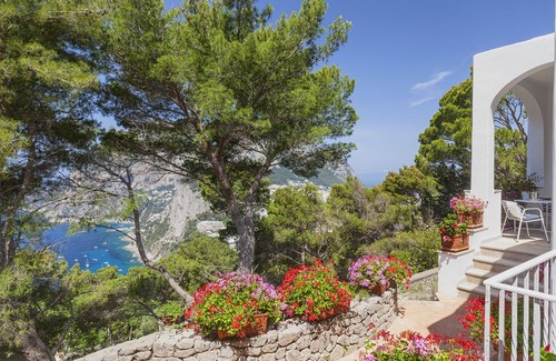 Anacapri Villa | Villa Polifemo with Swimming Pool, Sea View, Terrace and Garden