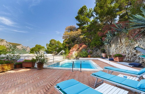Capri Villa | Villa Polifemo with Swimming Pool, Sea View, Terrace and Garden