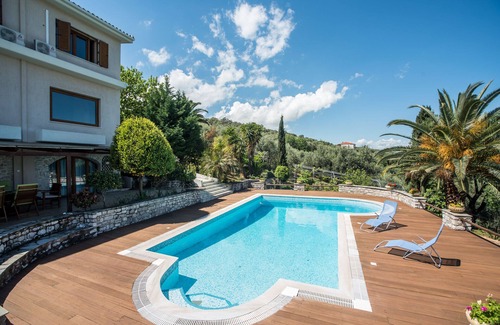 Selianitika Villa | Villa Primavera with pool and sea view/6pax