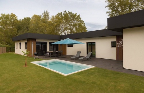 Ouchamps Villa | Villa-Private Bathroom-Designer-Countryside view