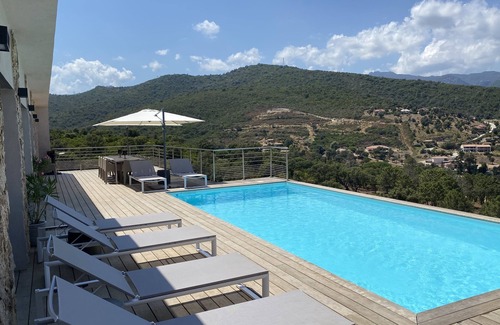 Favone Villa | Villa Pura Corsica: magnificent new sea/beachview villa all luxury and own pool