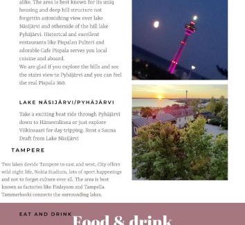 Tampere Apartment | Villa Rajaportti Loft with lake view and free front door parking&electric car plugs