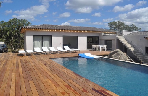 Pianotolli-Caldarello Villa | VILLA Sea View with beautiful swimming pool and enclosed garden, seaside SOUTH CORSICA