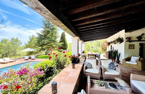 Sant Josep de sa Talaia Villa | Villa 'Ses Casetes Ibiza' with Mountain View, Wi-Fi and Air Conditioning