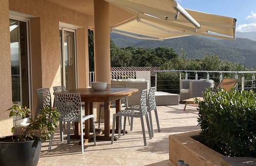Molini Villa | Villa Terrain Clôt, Piscine, vue mer sur Tout le Golfe D'ajaccio