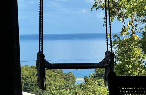 Deshaies Villa | Villa Ti Piou, vue mer Grande Anse de Deshaies