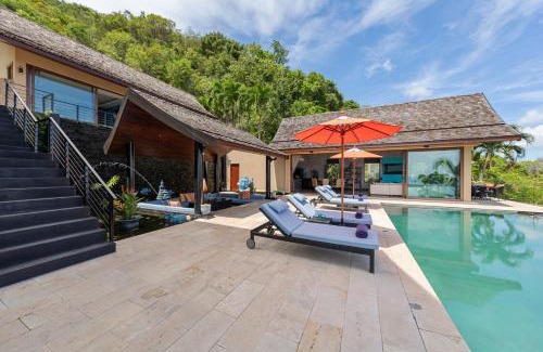 Bophut Villa | Villa Tiga - Cliffside Seaview Oasis