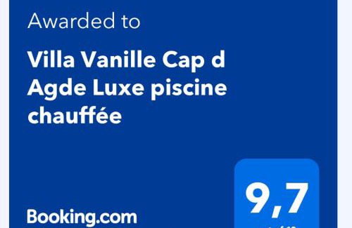 Cap d'Agde Villa | Villa Vanille Cap d Agde Luxe piscine chauffée 5 étoiles